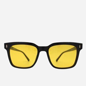 Unisex Rectangular Polarized Yellow Lenses Sunglasses
